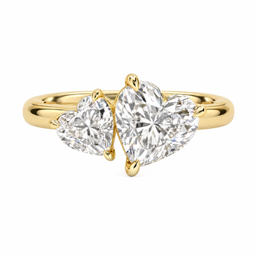 Toi Et Moi Engagement Ring Heart Cut