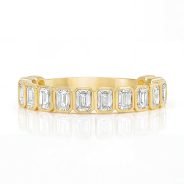 Emerald Bezel 3/4 Diamond Band 2.25 CTW - Beyon Diamond
