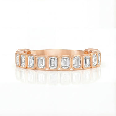 Emerald Bezel 3/4 Diamond Band 2.25 CTW - Beyon Diamond
