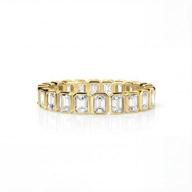 Emerald Bezel Eternity Band 1.76 CTW - Beyon Diamond
