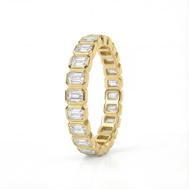 Emerald Bezel Eternity Band 1.76 CTW - Beyon Diamond