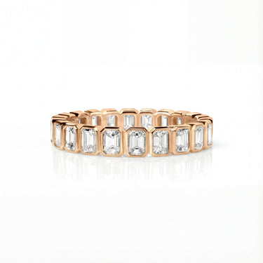 Emerald Bezel Eternity Band 1.76 CTW - Beyon Diamond
