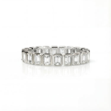 Emerald Bezel Eternity Band 1.76 CTW - Beyon Diamond