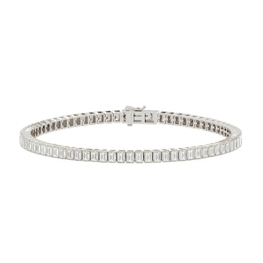 Emerald Cut Diamond Tennis Bracelet 5CTW - Beyon Diamond