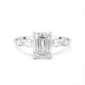 Emerald Cut with Marquise Side Stone Diamond Ring - Beyon Diamond