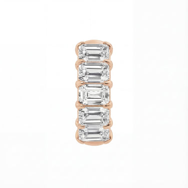 Emerald Huggie Earrings 1.5 CTW - Beyon Diamond