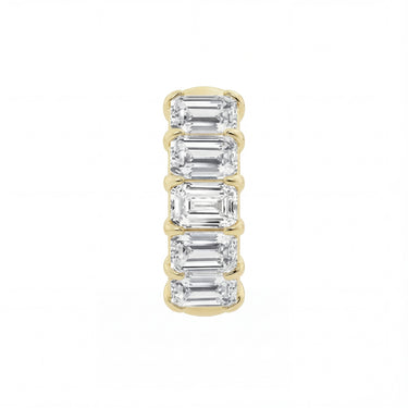 Emerald Huggie Earrings 1.5 CTW - Beyon Diamond