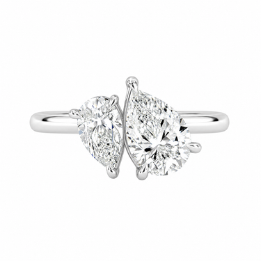 Toi Et Moi Engagement Ring Pear Cut