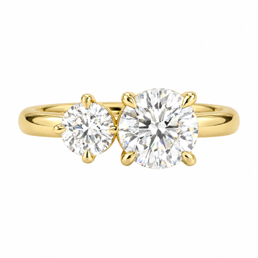 Toi Et Moi Engagement Ring Round Cut