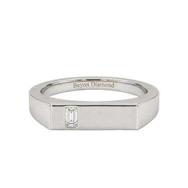 Flat Solitaire Men's Ring - Beyon Diamond