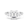 Florence Three Stone Emerald Cut Diamond Ring - Beyon Diamond