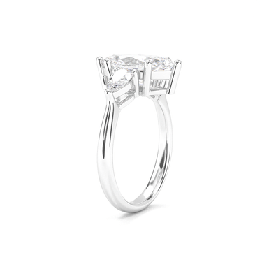 Florence Three Stone Marquise Cut Diamond Ring - Beyon Diamond