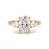 Florence Three Stone Oval Cut Diamond Ring - Beyon Diamond