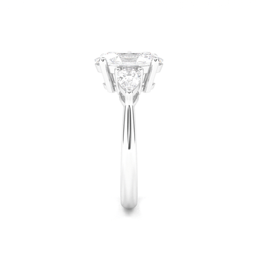 Florence Three Stone Oval Cut Diamond Ring - Beyon Diamond