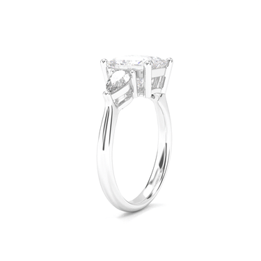 Florence Three Stone Princess Cut Diamond Ring - Beyon Diamond