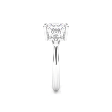 Florence Three Stone Princess Cut Diamond Ring - Beyon Diamond