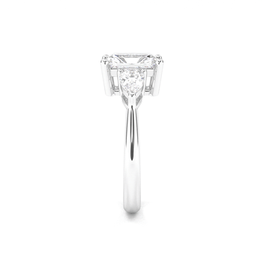 Florence Three Stone Radiant Cut Diamond Ring - Beyon Diamond