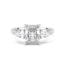 Florence Three Stone Radiant Cut Diamond Ring - Beyon Diamond