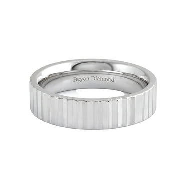 Fluted Men's Ring - Beyon Diamond