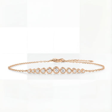 Graduated Bezel Set Diamond Bracelet 0.5CTW - Beyon Diamond