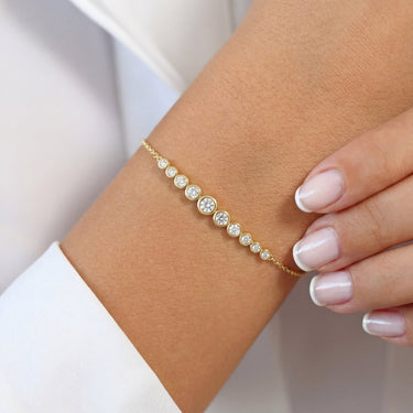 Graduated Bezel Set Diamond Bracelet 0.5CTW - Beyon Diamond