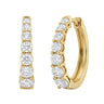 Graduated Round Huggie Earrings 1.2 CTW - Beyon Diamond