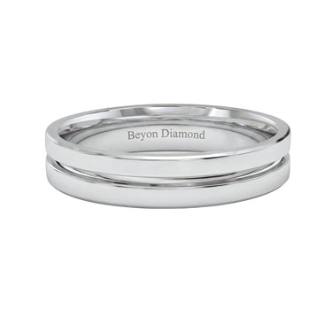 Grooved Horizon Men's Band - Beyon Diamond