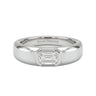 Half Bezel Emerald Diamond Men's Ring - Beyon Diamond
