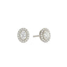 Halo Oval Diamond Stud Earrings - Beyon Diamond
