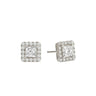 Halo Princess Cut Diamond Stud Earrings - Beyon Diamond
