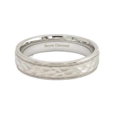 Hammered Men's Band - Beyon Diamond