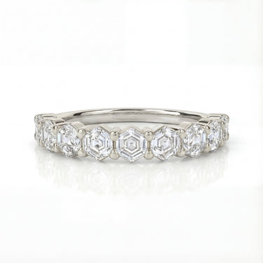Hexagon Diamond Half Band 1.5 CTW - Beyon Diamond