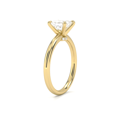 Hidden Halo Solitaire Asscher Cut Diamond Ring - Beyon Diamond