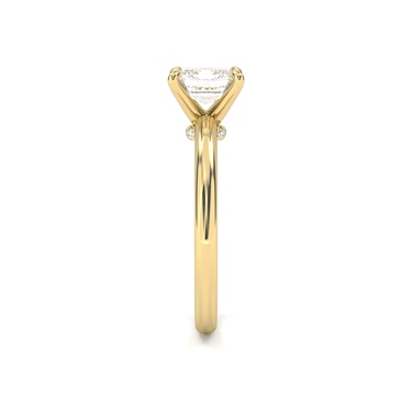 Hidden Halo Solitaire Asscher Cut Diamond Ring - Beyon Diamond