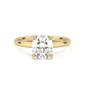 Hidden Halo Solitaire Cushion Cut Diamond Ring - Beyon Diamond