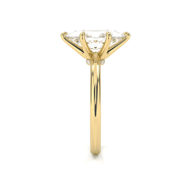 Hidden Halo Solitaire Marquise Cut Diamond Ring - Beyon Diamond