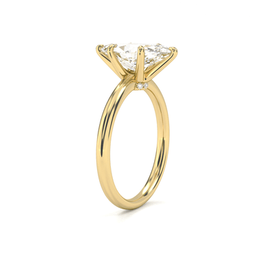 Hidden Halo Solitaire Marquise Cut Diamond Ring - Beyon Diamond