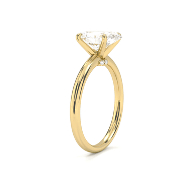 Hidden Halo Solitaire Oval Cut Diamond Ring - Beyon Diamond