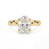 Hidden Halo Solitaire Oval Cut Diamond Ring - Beyon Diamond