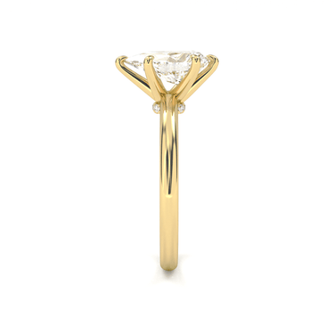Hidden Halo Solitaire Pear Cut Diamond Ring - Beyon Diamond