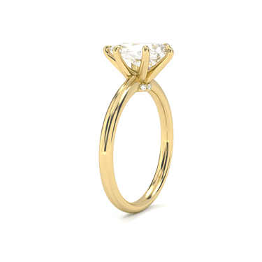 Hidden Halo Solitaire Pear Cut Diamond Ring - Beyon Diamond