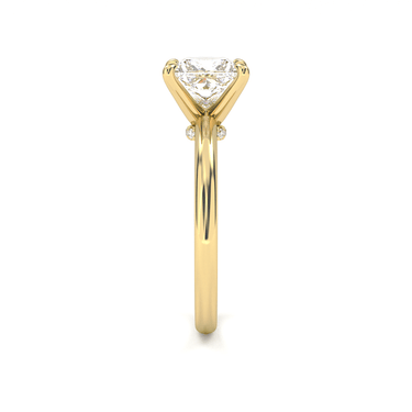 Hidden Halo Solitaire Princess Cut Diamond Ring - Beyon Diamond