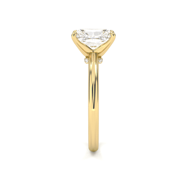 Hidden Halo Solitaire Radiant Cut Diamond Ring - Beyon Diamond