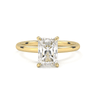 Hidden Halo Solitaire Radiant Cut Diamond Ring - Beyon Diamond