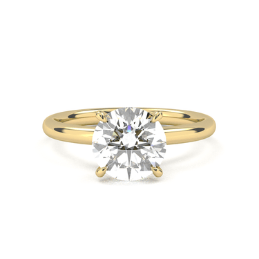Hidden Halo Solitaire Round Cut Diamond Ring - Beyon Diamond