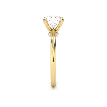 Hidden Halo Solitaire Round Cut Diamond Ring - Beyon Diamond