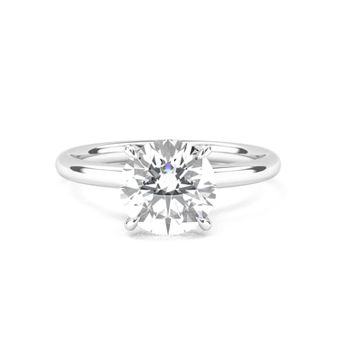 Hidden Halo Solitaire Round Cut Diamond Ring - Beyon Diamond