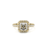 Infinity Halo Pavé Asscher Cut Diamond Ring - Beyon Diamond