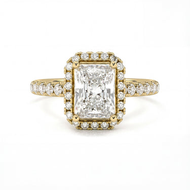 Infinity Halo Pavé Radiant Cut Diamond Ring - Beyon Diamond