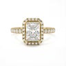 Infinity Halo Pavé Radiant Cut Diamond Ring - Beyon Diamond